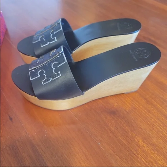 🆕 Tory Burch Ines 80mm wedge slides - Picture 2 of 7